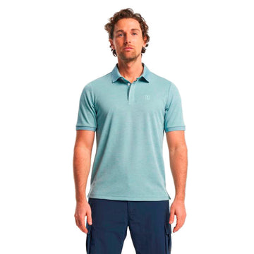 Tenson TXlite melange polo T-shirt - Herre - Stone blue