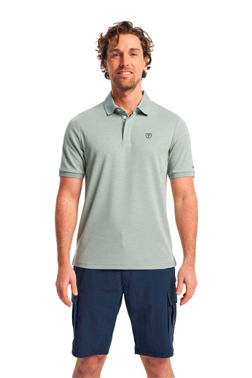 Tenson TXlite melange polo T-shirt - Herre - Slate grey