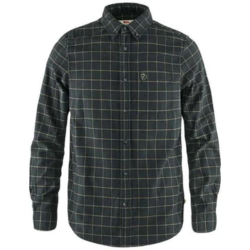 FJÄLLRÄVEN Övik Flannel skjorte dark grey - Herre