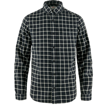 FJÄLLRÄVEN Övik Flannel skjorte dark navy/chalk - Herre