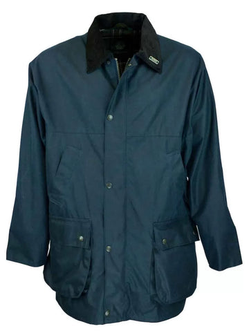 Oxford Blue Oilskin Jakke - Blå