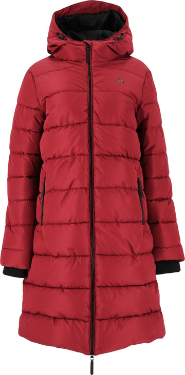 WHISTLER Amaret long puffer frakke - Dame - Sun dried tomato