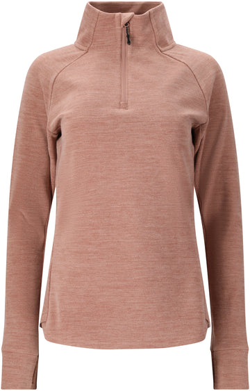 Whistler Skipulli Half zip midlayer - Dame - Burlwood