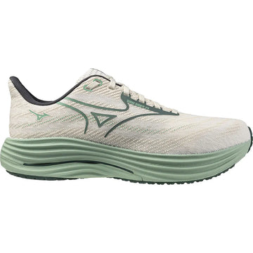 Mizuno Wave Rider 29 - Herre - White/bistro Green/Creme de Menthe