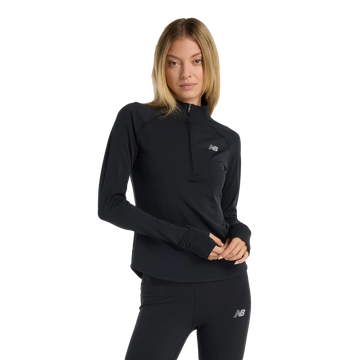 New Balance Harmony Half Zip Black - Dame