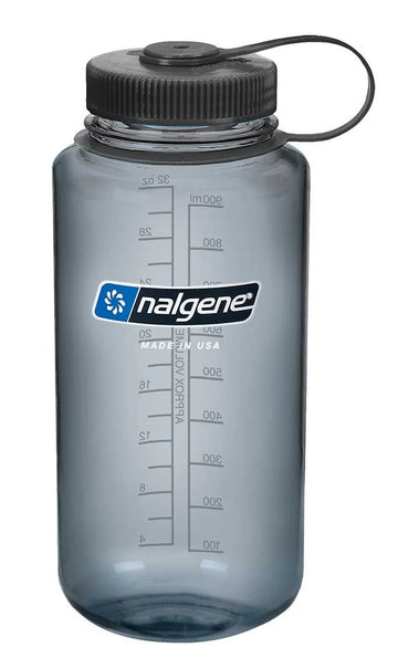 Nalgene Wide Mouth Bottle 1 L. - Gray/Black