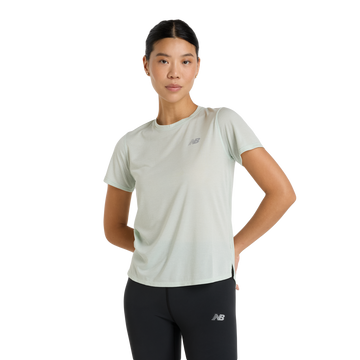 New Balance Athletics T-Shirt Clay ash heather - Dame