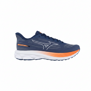 MIZUNO Wave skyrise 7 - Herre - Estate Blue/White/Coral Rose