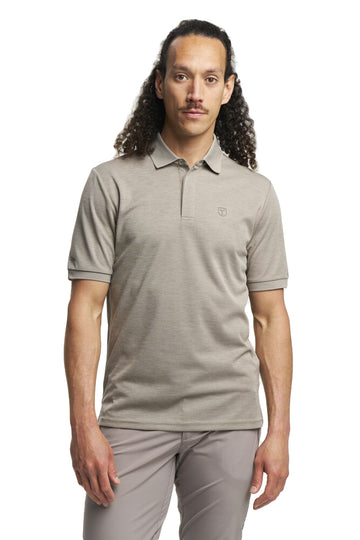 Tenson txlite melange polo - Herre - Taupe
