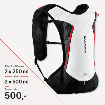 Salomon Cross 4 - White/Black/high risk red