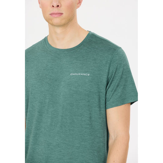 Endurance Alvaly Melange S/S Tee - Herre - Silver Pine