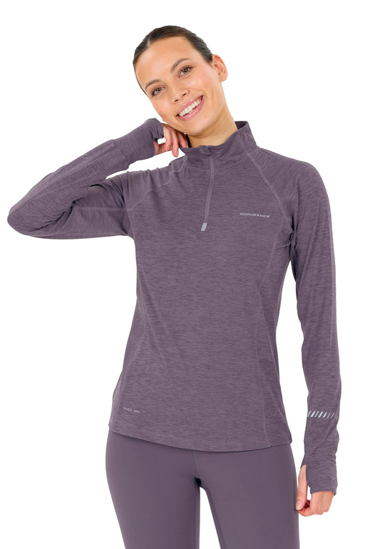 ENDURANCE Canna midlayer - Dame - Graystone