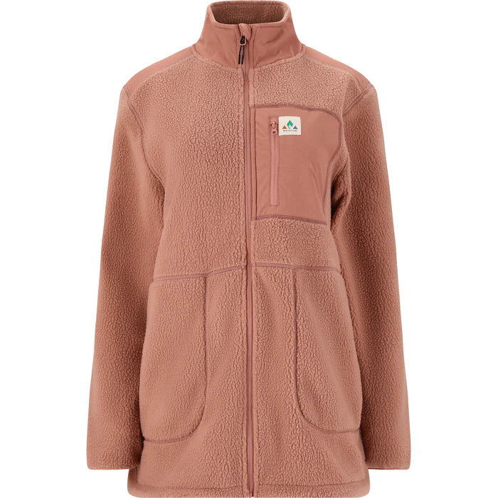 WHISTLER Felis Teddy fleece long - Dame - Burlwood