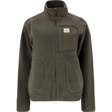 WHISTLER Felis Teddy fleece - Dame - Black ink(grøn)