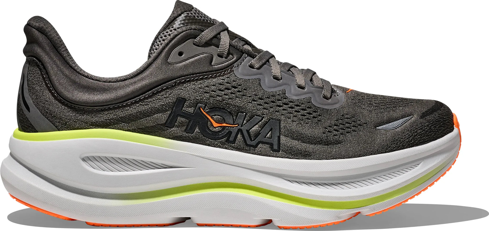 HOKA Bondi 9 - Herre - Asphalt Grey / Gravel