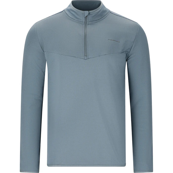 ENDURANCE Ledger waffle melange midlayer - Herre - Citadel