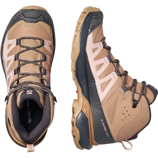 Salomon X Ultra 360 Mid GTX - Dame - Burro/Shadow Gray