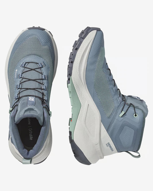 Salomon GENESIS MID GTX - Dame - Grisai/Greenm/9 Iron