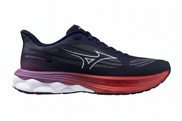 Mizuno Wave  Skyrise 7 - Dame - Rhodonite/White/Tomato Puree
