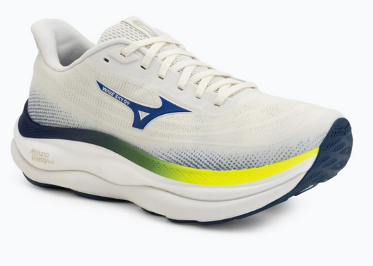 Mizuno Wave Sky 9 - Herre - SnowWhite/ Lightning yellow