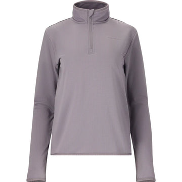 ENDURANCE Vironic waffle melange midlayer - Dame - Lilac Gray