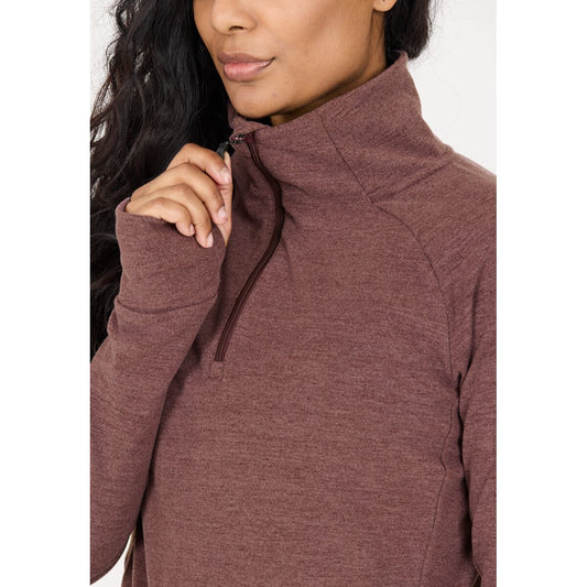 Whistler Half zip midlayer - Dame - Fudgde