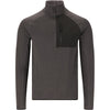 Whistler Helge Half zip midlayer - Herre - Dark Grey Melange