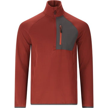Whistler Helge Half zip midlayer - Herre - Madder Brown