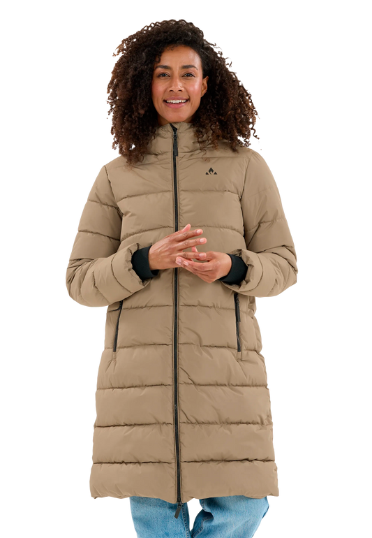 WHISTLER Amaret long puffer frakke - Dame - Fallen Rock