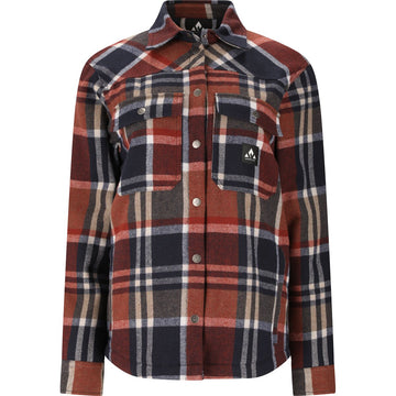 WHISTLER Charley Loose Teddy Linned Shirt - Dame - Navy Blazer