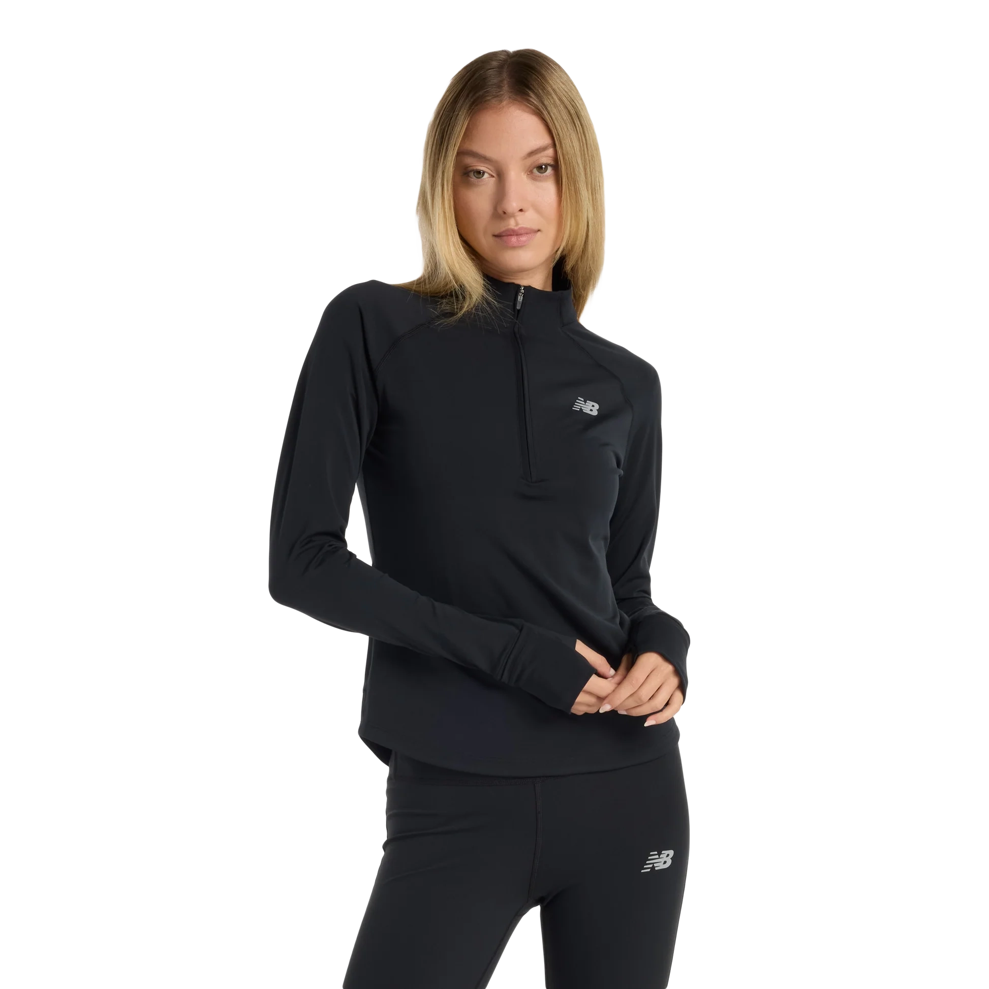 New Balance Harmony Half Zip Black