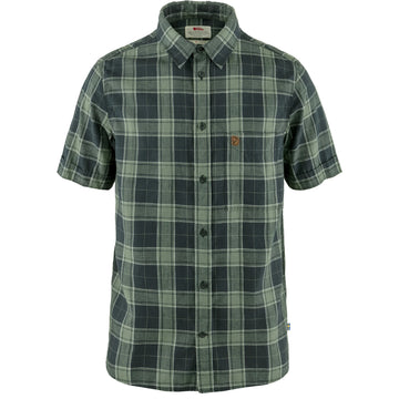 Fjällräven Övik travel shirt - Herre -  Dark Navy-Patina Green