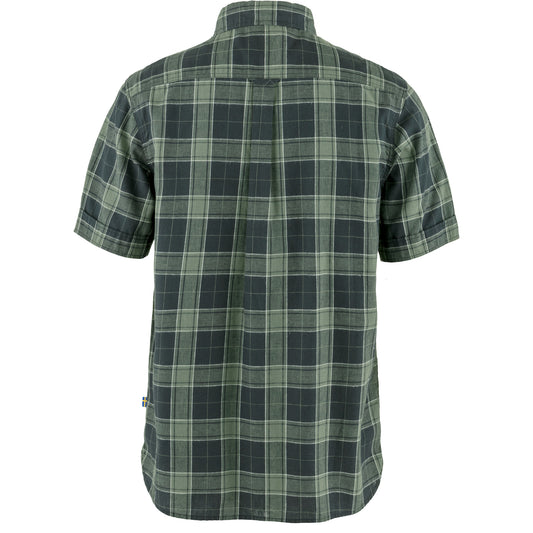 Fjällräven Övik travel shirt - Herre -  Dark Navy-Patina Green