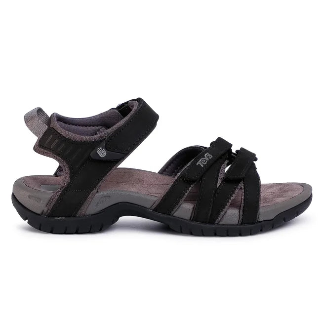 Teva Tirra Leather dame sandal - Sort