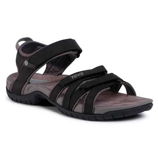 Teva Tirra Leather dame sandal - Sort