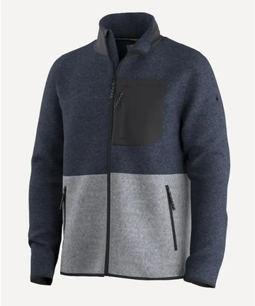 Smart Wool Second Cut Fleece Jacket - Herre- LTGRYH/DPNVY